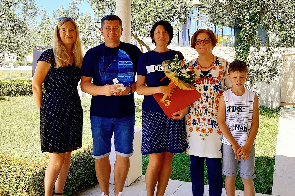 Nagrada Turističke zajednice Općine obitelji Da&scaron;kevič koja dugi niz godina ljetuje u Platu