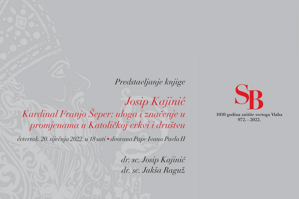 Predstavljanje knjige &bdquo;Kardinal Franjo &Scaron;eper: uloga i značenje u promjenama u Katoličkoj crkvi i dru&scaron;tvu&ldquo;