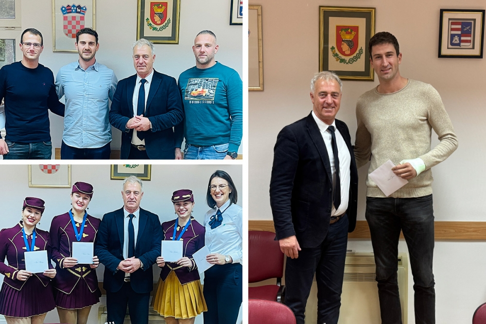 Načelnik Nardelli primio župske sporta&scaron;e koji su u 2024. ostvarili velike rezultate; Zbog njih je slika Župe obi&scaron;la svijet
