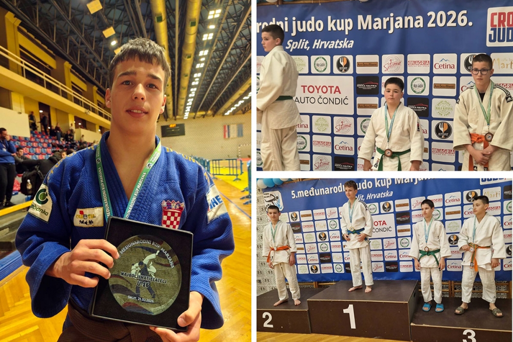 Na V. Kupu Marjana 9 medalja za Judo klub Župa dubrovačka, Leo &Scaron;urkić najbolji natjecatelj u uzrastu U-16