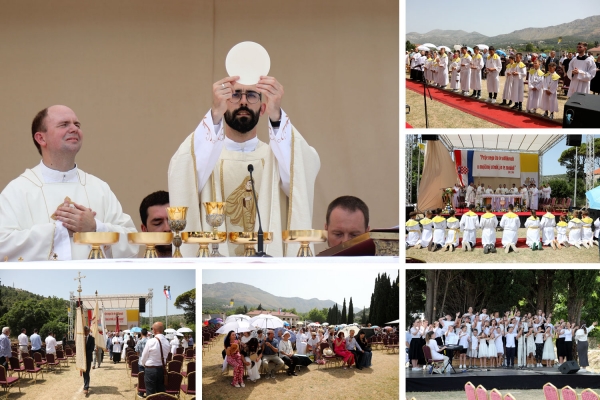 Mlada misa don Ivana Galjufa na prostoru budućeg Pastoralnog centra u Kuparima (FOTOGALERIJA)