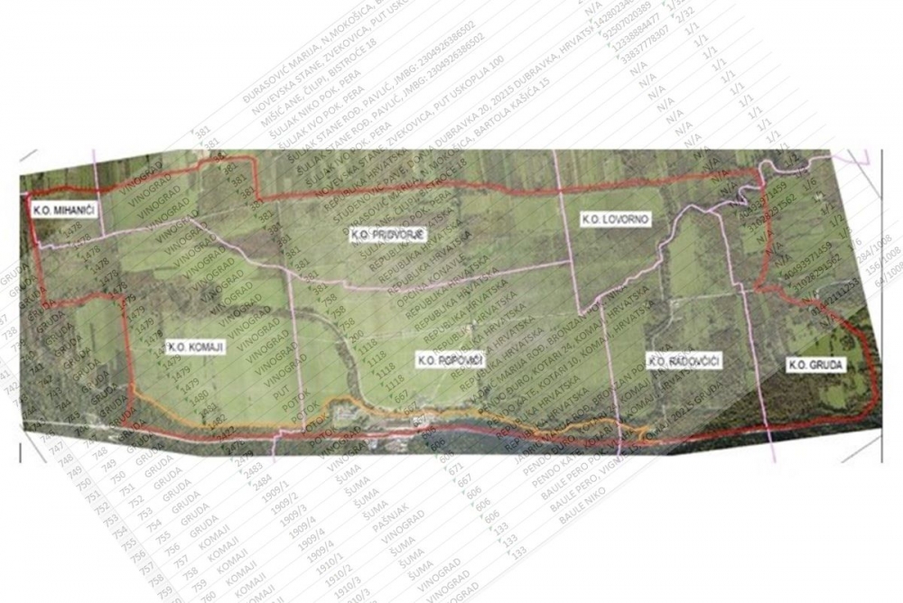 Općina Konavle; Ovdje potražite svoju parcelu nakon prijedloga nadiobe zemlji&scaron;ta u Konavoskom polju