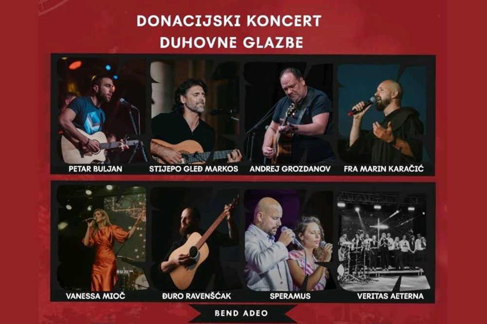 Donacijski koncert duhovne glazbe "Mreža ljubavi", sutra u Sportskoj dvorani u Gospinom polju