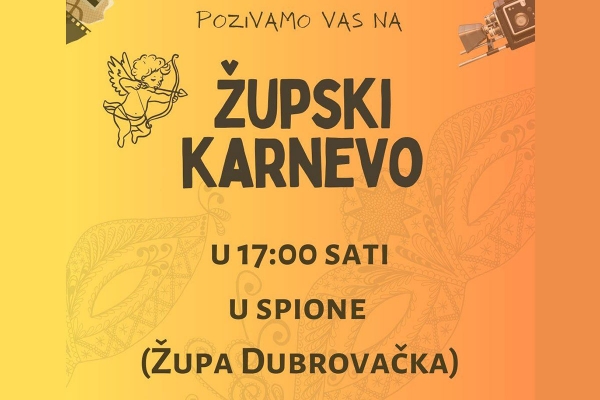 Župski karnevo; "Iz organizacijskih razloga Karnevo se prebacuje u zatvoreni prostor - TC Spiona"