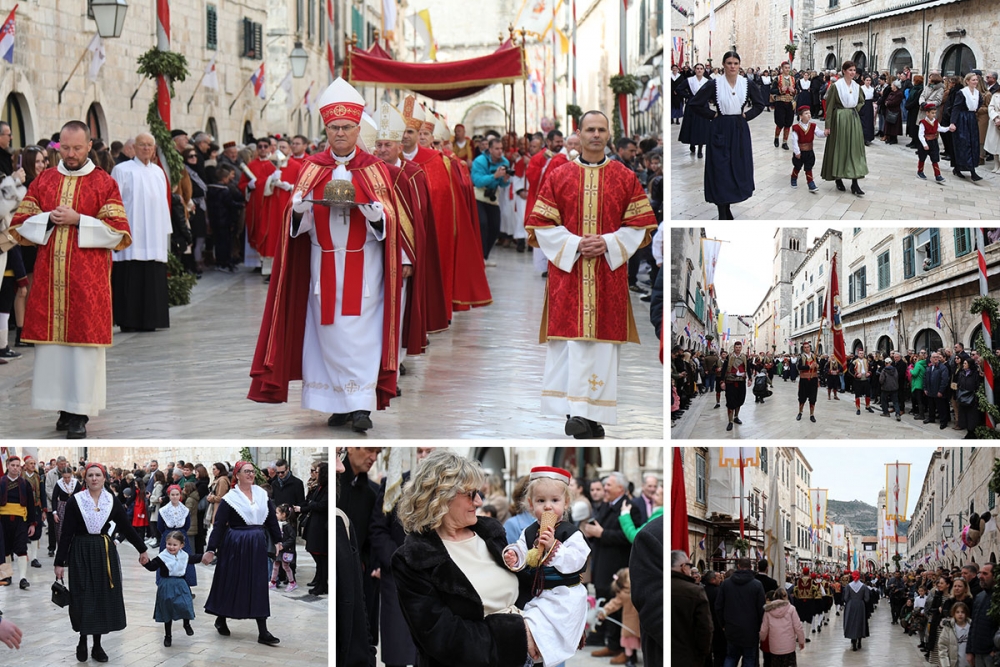 Najljep&scaron;e slike Dubrovnika u godini - Svečana procesija 1051. Feste Sv. Vlaha (FOTOGALERIJA)