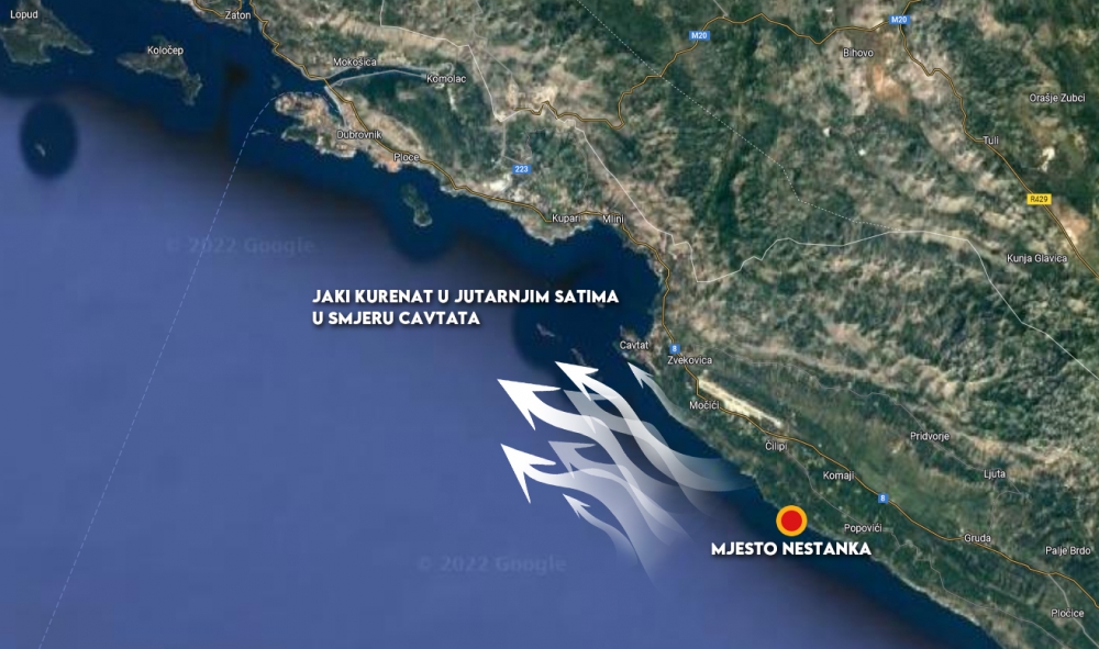 U tijeku je potraga za ribolovcem koji je nestao tijekom ribolova s obale na području konavoskih stijena