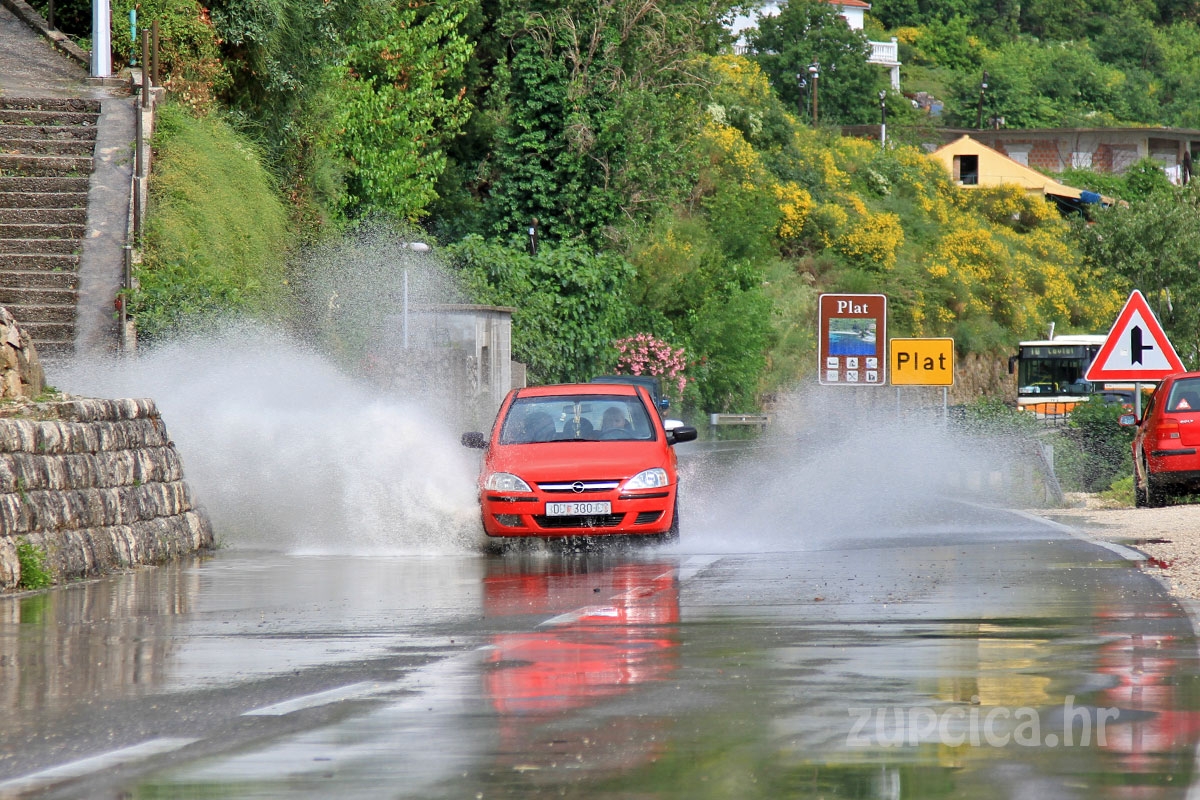 Narančasti meteoalarm za dubrovačko područje; Obilna ki&scaron;a, grmljavinsko nevrijeme, moguće i bujične poplave