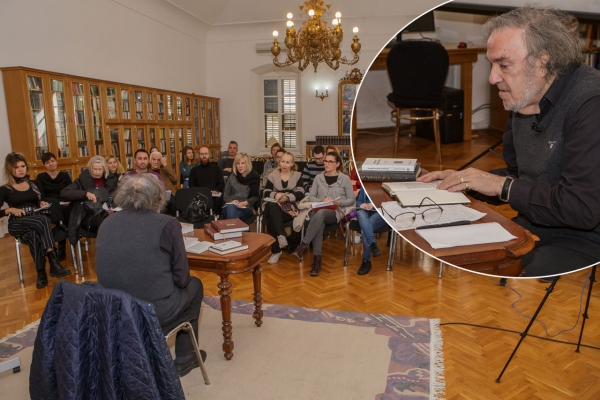 Održan prvi sat edukativnih radionica "Učimo dubrovački" koje vodi akademik Luko Paljetak