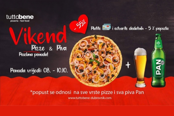 Za vikend svi u TuttoBene !! Dani pizze i piva, čekaju vas odlični popusti !!