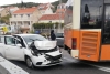 Prometna nesreća na raskrižju za Postranje, sudar Libertasova autobusa i osobnog vozila
