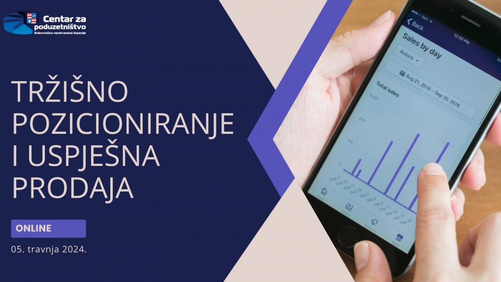 Prijavite se na online radionicu: Trži&scaron;no pozicioniranje i uspje&scaron;na prodaja