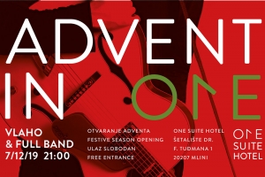 U subotu u One Suite Hotelu veliki predbožićni party uz koncert Vlaha Arbulića