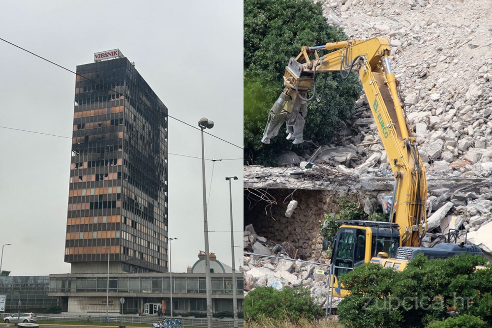 Vinkovačka tvrtka EURCO koja je ru&scaron;ila ex. hotele u Kuparima, ru&scaron;it će i Vjesnikov neboder