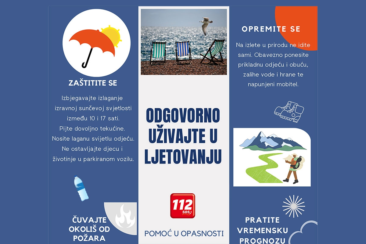 Ravnateljstvo Civilne za&scaron;tite i ove godine nastavlja s kampanjom "Odgovorno ljetovanje"