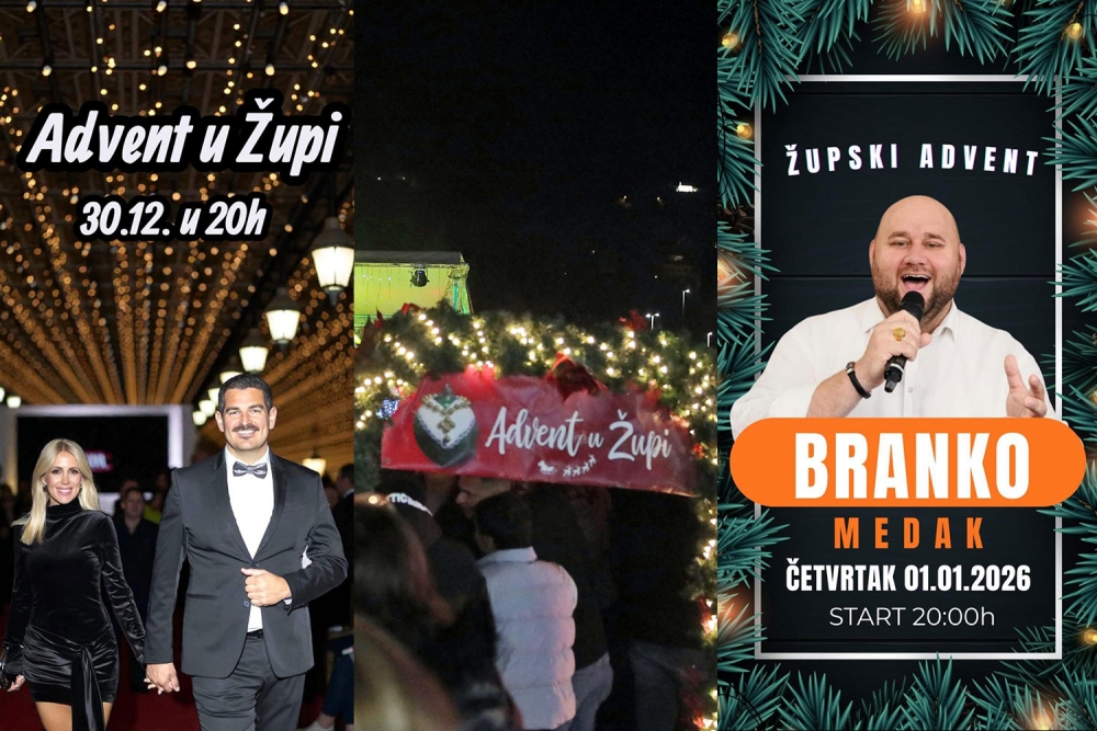 Druge izmjene i dopune programa župskog Adventa; Peco i Silvia u utorak, na Novu godinu opet Medak