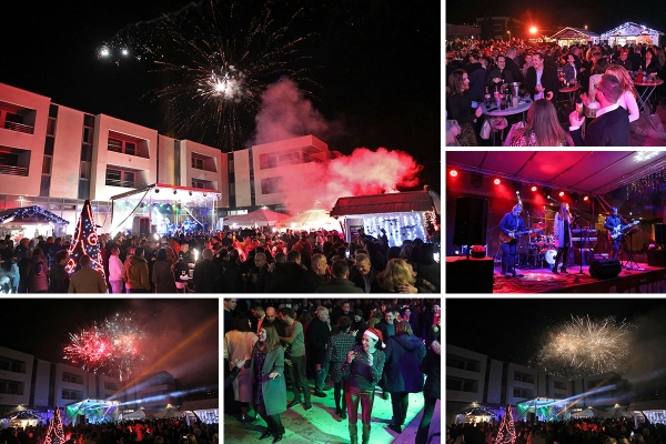 Odlična atmosfera na adventskom trgu; Župljani uz Talire i vatromet u&scaron;li u Novu 2023. godinu (FOTOGALERIJA)