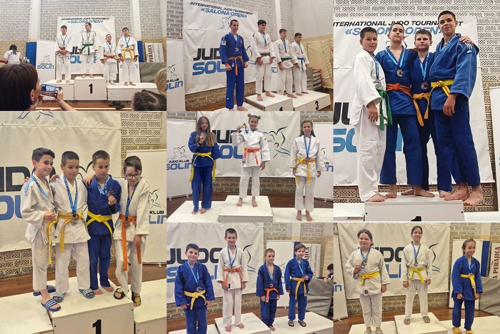 Devet medalja Judo kluba Župa dubrovačka na međunarodnom turniru Salona open u Splitu