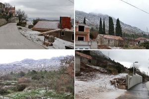 Župsko zimsko jutro; Zabijelila brda iznad Postranja, malo snijega i u Buićima (FOTO)