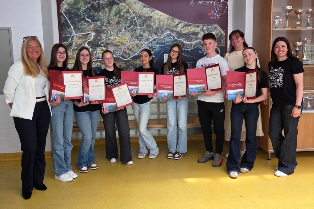 Turistička zajednica uručila zahvalnice sudionicima Erasmus+ projekta "Better Together" župske &scaron;kole