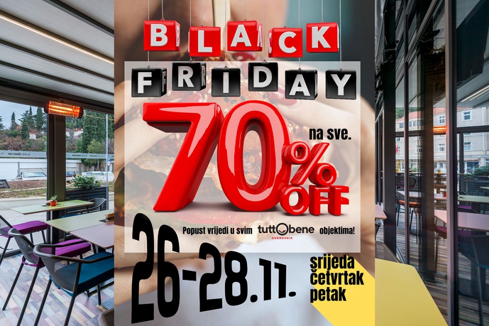 Popust 70 posto na sve &ndash; Black Friday vikend počinje ranije u TuttoBene-u