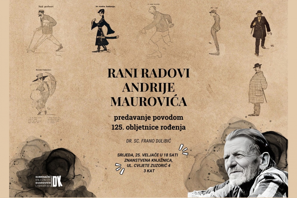 Predavanje o ranim radovima Andrije Maurovića u povodu 125. obljetnice rođenja