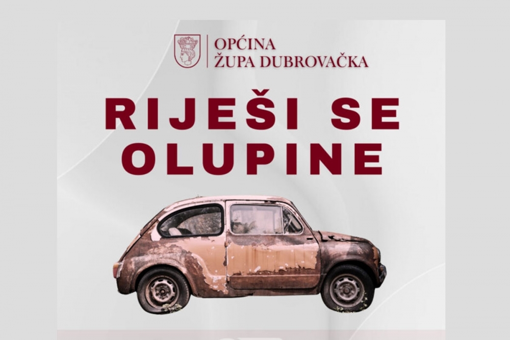 Općina pokreće akciju uklanjanja i otkupa olupina i napu&scaron;tenih vozila