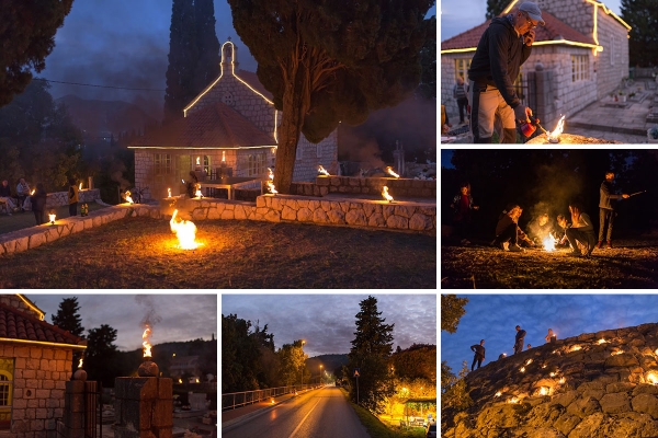 FOTOGALERIJA IZ ČIBAČE; Luminacija uoči blagdana Svetog Luke u objektivu Tea Radića