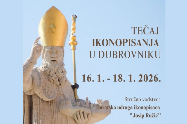 Vijeće za kulturu i znanost Dubrovačke biskupije poziva Tečaj ikonopisanja u Dubrovniku