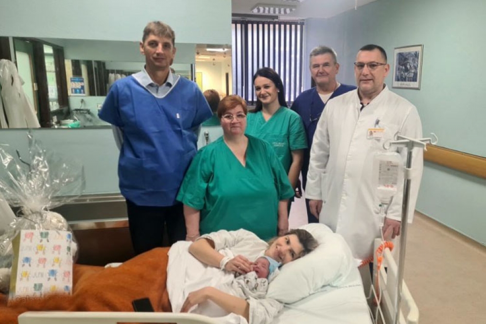 Dječak Luka Dreno prva je beba rođena u Općoj bolnici Dubrovnik u 2024. godini