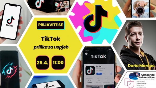 Prijave na besplatnu radionicu: TikTok &ndash; prilika za uspjeh