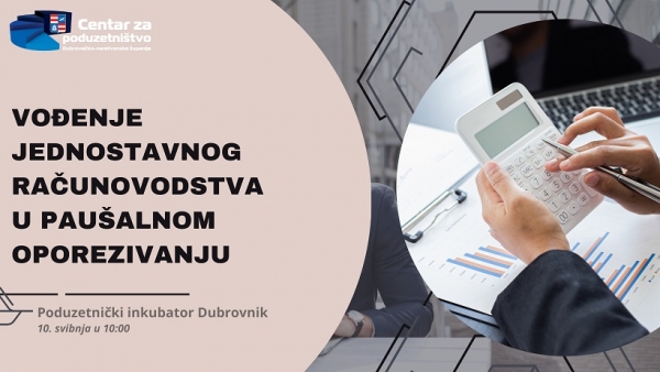 Prijavite se na besplatnu radionicu &ldquo;Vođenje jednostavnog računovodstva u pau&scaron;alnom oporezivanju&rdquo;
