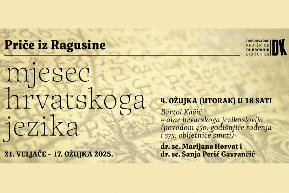Predavanje Marijane Horvat i Sanje Perić Gavrančić; Bartol Ka&scaron;ić &ndash; otac hrvatskoga jezikoslovlja