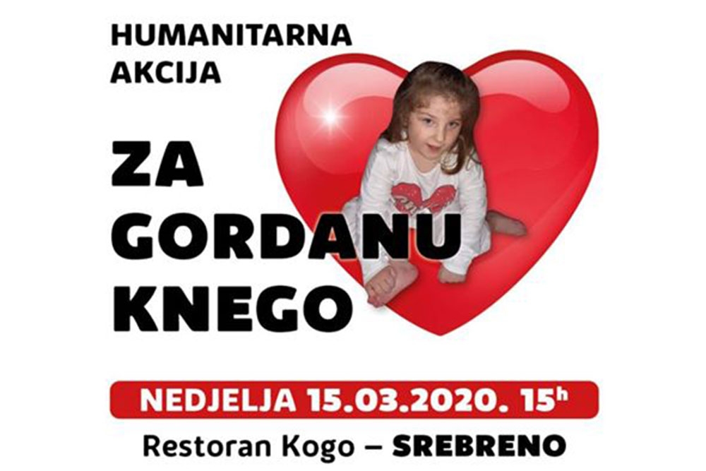 U nedjelju u Restoranu Kogo - Prijatelji Gordane Knego organiziraju Humanitarnu akciju