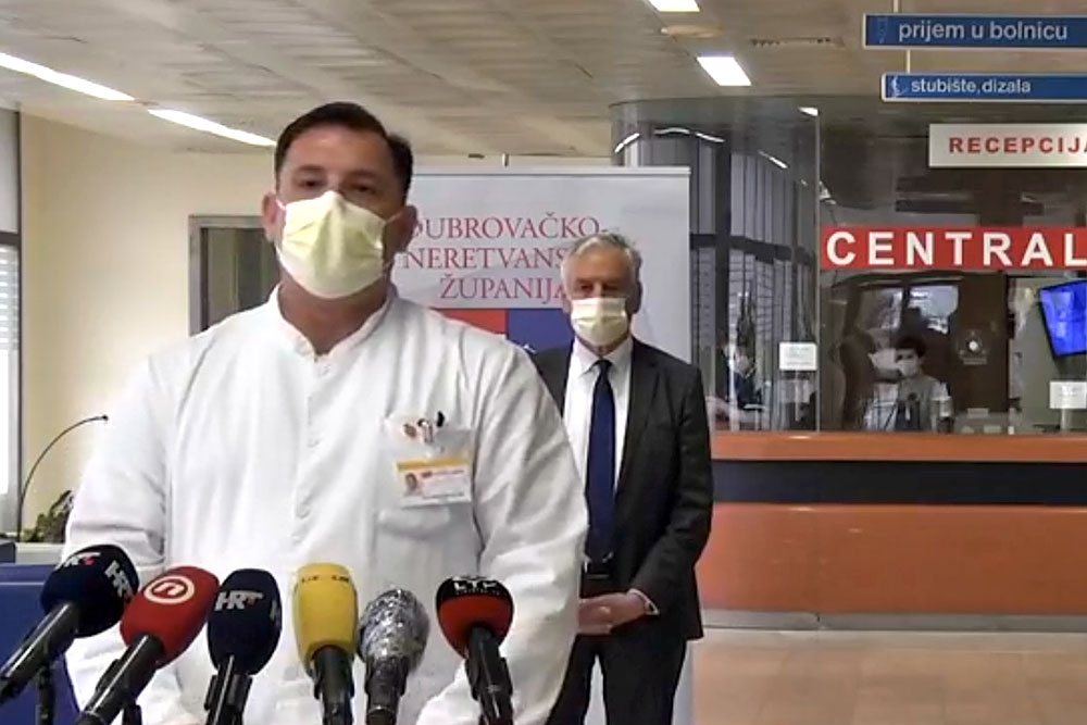 Dvije novozaražene osobe, preminuo 83-godi&scaron;nji pacijent koji je bio intubiran u dubrovačkoj bolnici