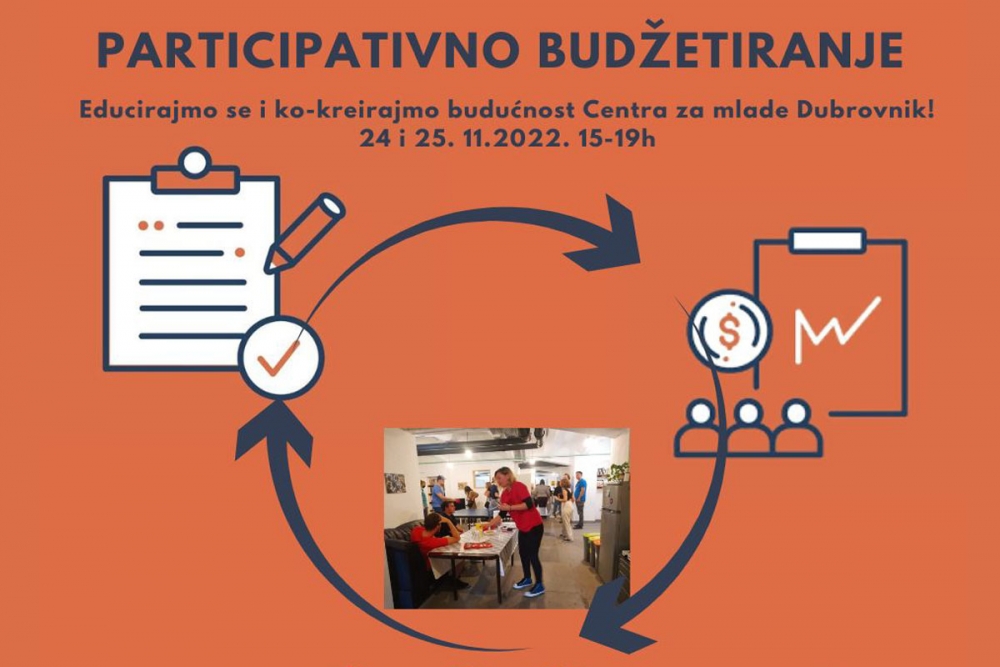Centar za mlade Dubrovnik i Udruga Bonsai; Edukacija i radionica "Participativno budžetiranje"