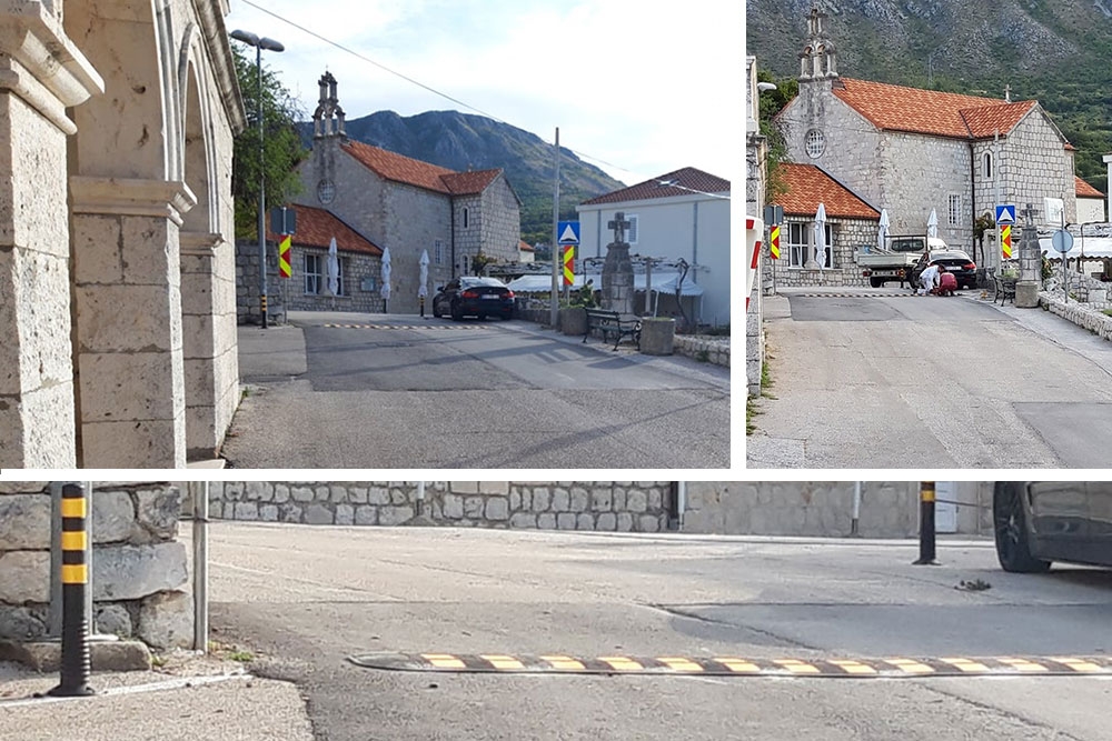 FOTO VIJEST ČITATELJA; "Ležeći policajci" ispred Župne crkve Sv. Marije Magdalene u Mandaljeni