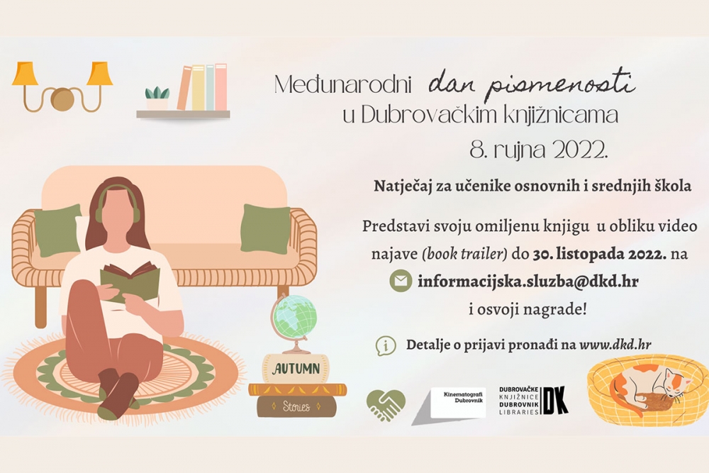 Natječaj za učenike osnovnih i srednjih &scaron;kola povodom Međunarodnog dana pismenosti