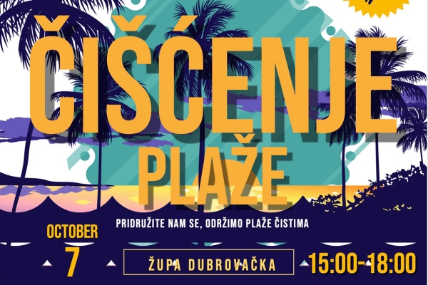 U subotu akcija či&scaron;ćenja plaža, a nakon toga filmska večer u parku Striježice
