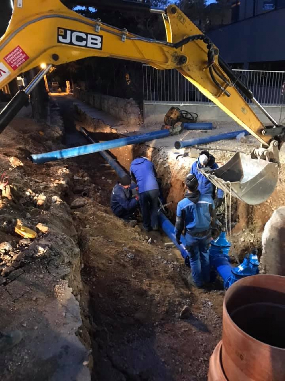 Radovi na drugoj fazi priključnog cjevovoda Studentskog doma - Privremena prometna regulacija