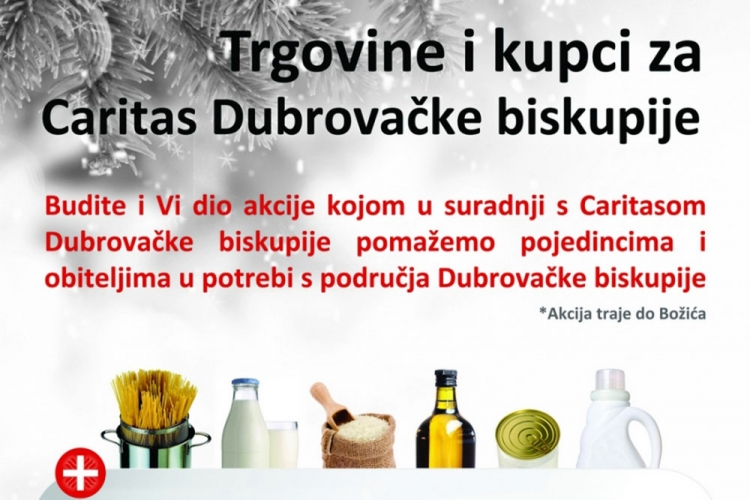 Caritasova akcija prikupljanja prehrambenih namirnica i higijenskih potrep&scaron;tina
