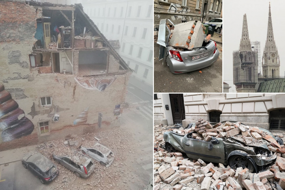Dva snažna potresa uzdrmala su Zagreb - Građani na ulicama, &scaron;tete su ogromne
