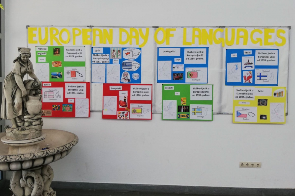 U župskoj &scaron;koli obilježen 26. rujna - Europski dan jezika, predstavljena bogata jezična raznolikost &scaron;kole