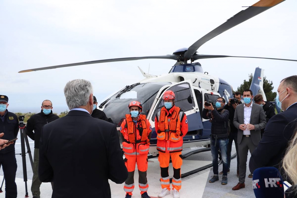 Pokazna vježba; Helikopterska hitna medicinska služba od Čilipa do Metkovića za 13 minuta (FOTO)