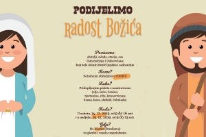 Caritasova akcija "Podijelimo radost Božića" 14.i 15. prosinca na Brsaljama