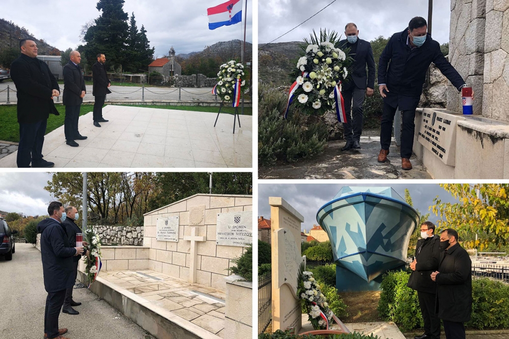 Na spomen obilježjima na području Grada položeni vijenci povodom Dana dubrovačkih branitelja