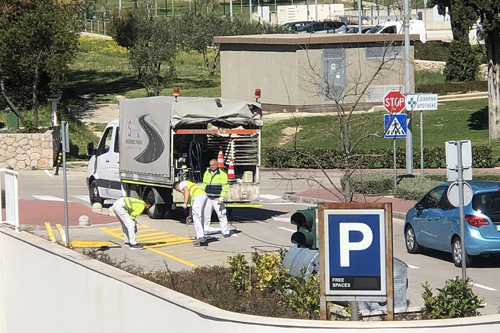 Izvode se radovi crtavanja horizontalne prometne signalizacije vrijedni 98.500,00 kuna