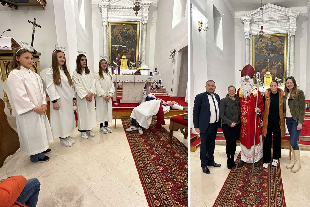 U crkvi Velike Gospe prikazan igrokaz o Sv. Nikoli, koji je sinoć darivao male Postranjane i Brgaćane (FOTO)