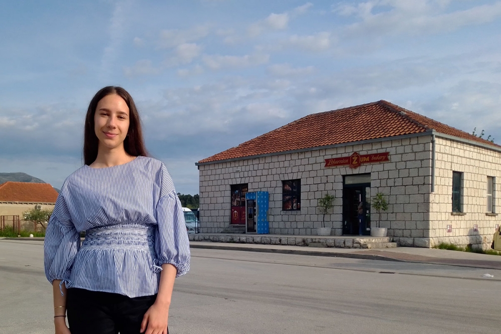 Paula Miloslavić učenica Biskupijske klasične gimnazije na državnom natjecanju iz povijesti