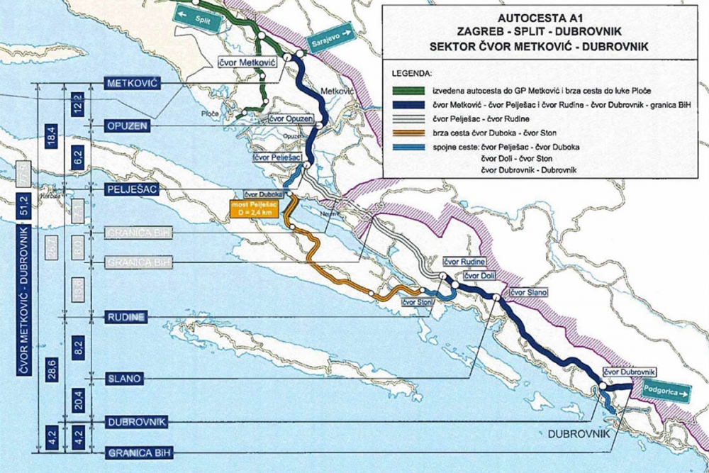 Hrvatske autoceste pokrenule javnu nabavu za Studije i Lokacijsku dozvolu autoceste Čvor Metković - Osojnik
