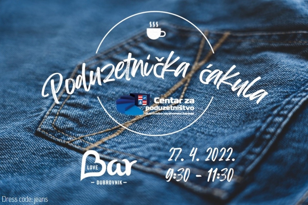 Centar za poduzetni&scaron;tvo poziva na &ldquo;Poduzetničku ćakulu&rdquo; s ciljem razmjene iskustava